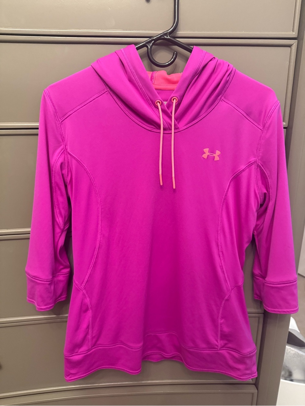 Under Armour Women’s Hot Pink Hooded Athletic Pullover